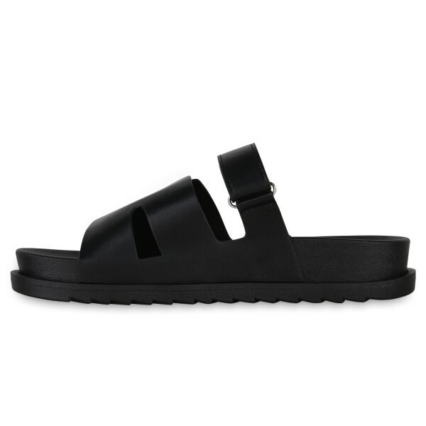 Stiefelparadies Damen Pantoletten in Schwarz Tägliche Deals