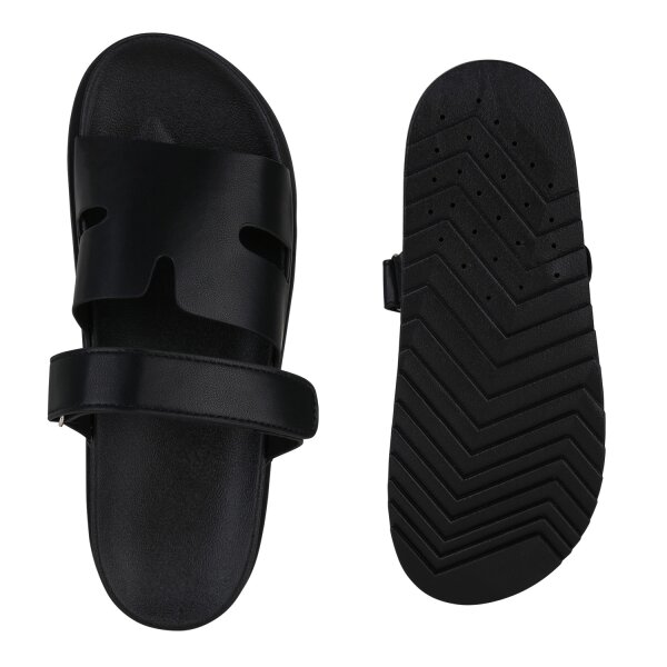 Stiefelparadies Damen Pantoletten in Schwarz Tägliche Deals