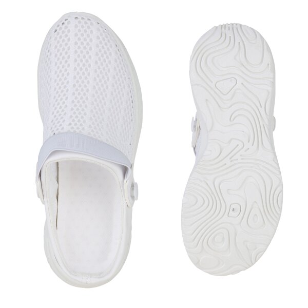 Stiefelparadies Damen Slip Ons in Weiss Versandkostenfrei