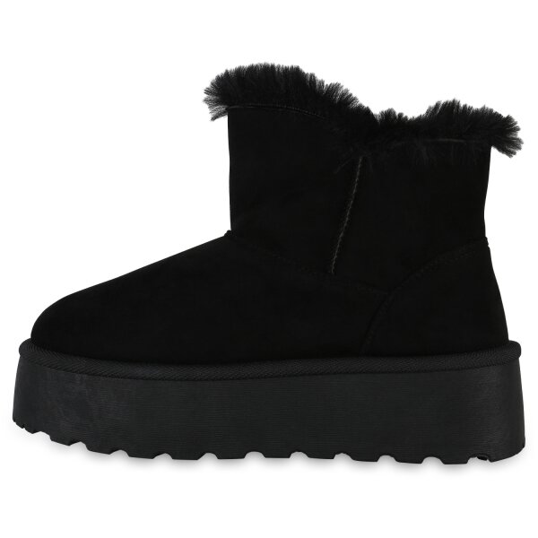 Stiefelparadies Damen Winter Boots in Schwarz Valentinstagsangebot