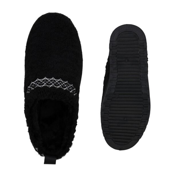 Stiefelparadies Damen Pantoffeln in Schwarz Bestseller