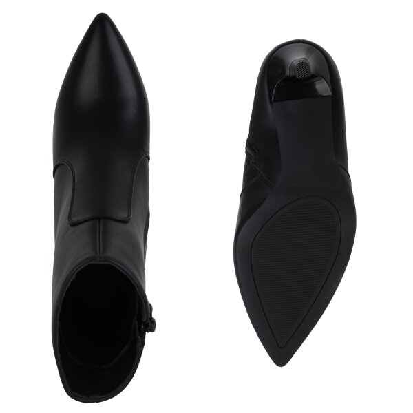 Stiefelparadies Damen Klassische Stiefeletten in Schwarz Meist gekauft