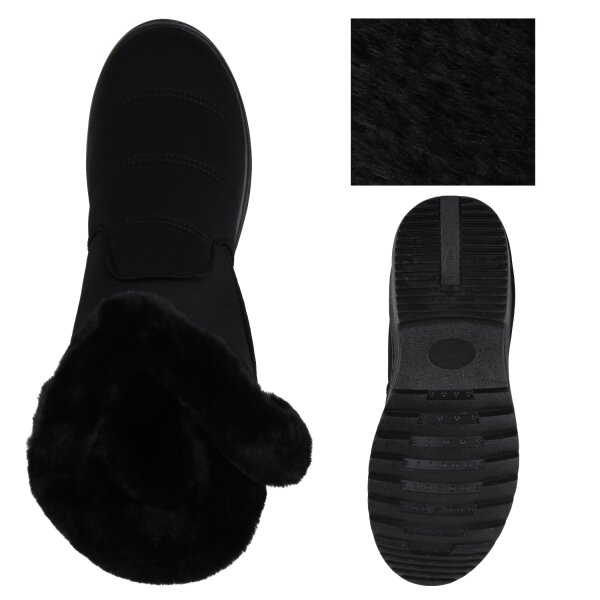 Stiefelparadies Damen Winter Boots in Schwarz Weihnachtsangebot