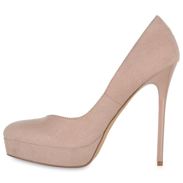 Stiefelparadies Damen High Heels in Nude Jubiläumsangebot