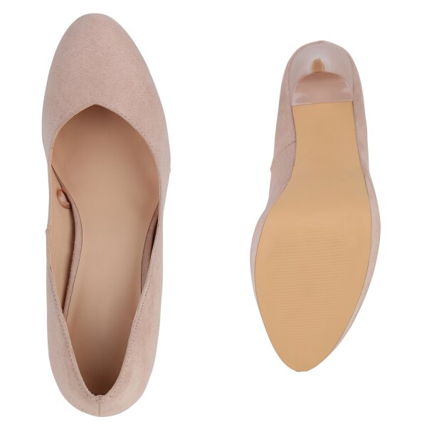 Stiefelparadies Damen High Heels in Nude Jubiläumsangebot