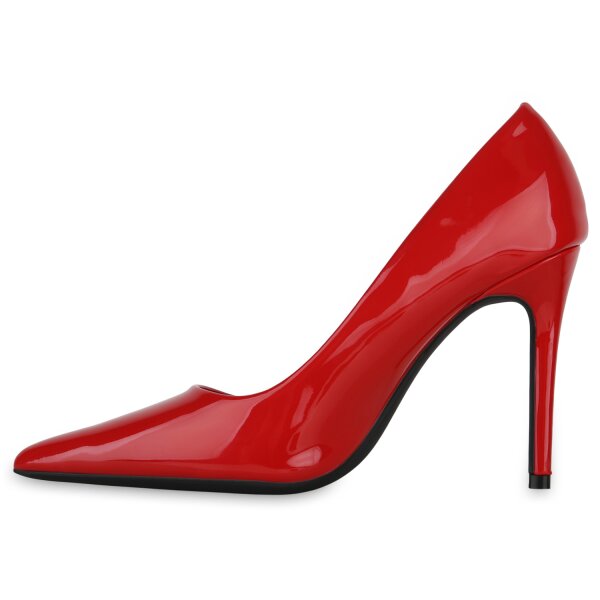 Stiefelparadies Damen High Heels in Rot Lack Saisonale Angebote