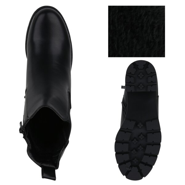 Stiefelparadies Damen Klassische Stiefeletten in Schwarz Online