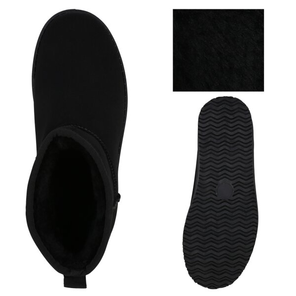 Stiefelparadies Damen Winter Boots in Schwarz Limitierter Zeitrabatt
