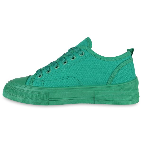 Stiefelparadies Damen Sneaker low in Grün Online Outlet