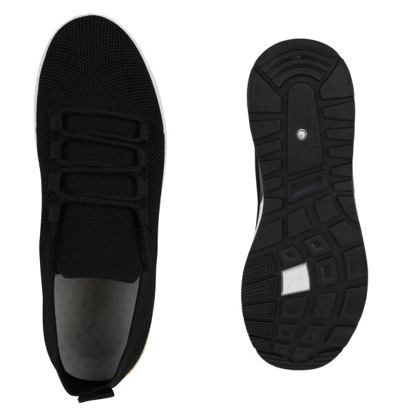 Stiefelparadies Damen Laufschuhe in Schwarz Blitzangebot