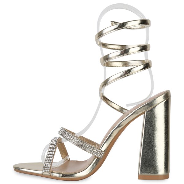 Stiefelparadies Damen High Heels in Silber Limitierter Zeitrabatt