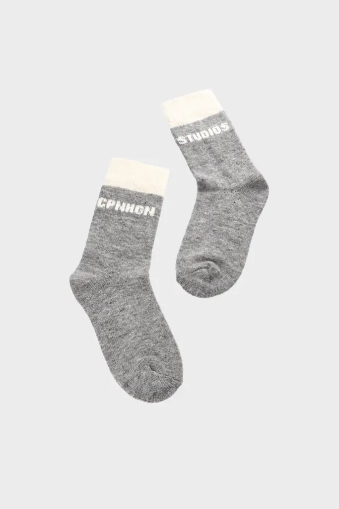 Studio Copenhagen CPH WOOL SOCKS 2 wool mix light grey 50% Rabatt mit kostenlosem Versand