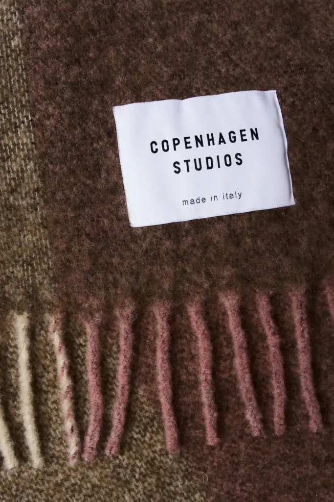 Studio Copenhagen CPH SHAWL 4 wool mix rose/brown im Angebot