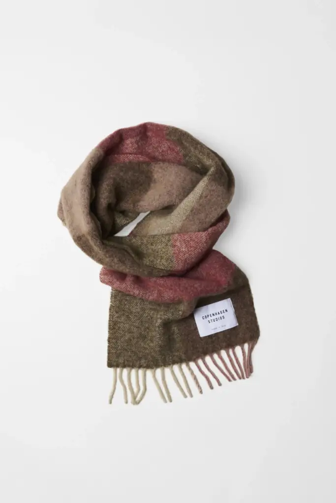 Studio Copenhagen CPH SHAWL 4 wool mix rose/brown im Angebot