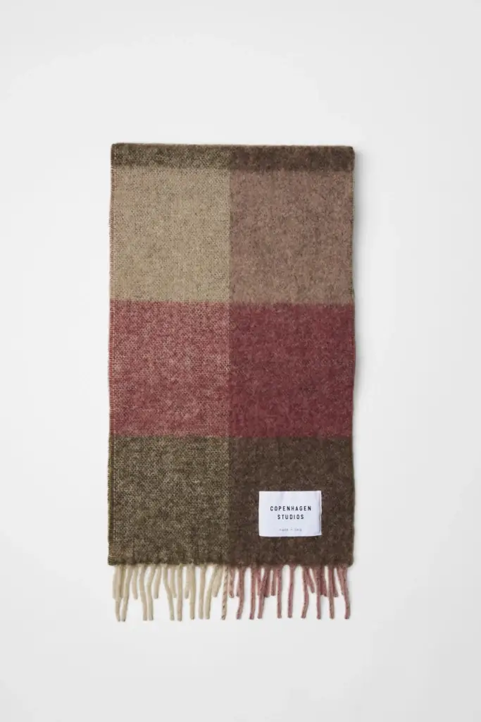 Studio Copenhagen CPH SHAWL 4 wool mix rose/brown im Angebot