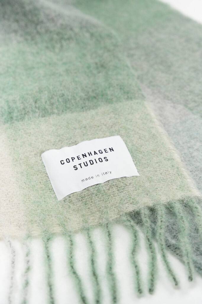 Studio Copenhagen CPH SHAWL 4 wool mix jade green Rabatt