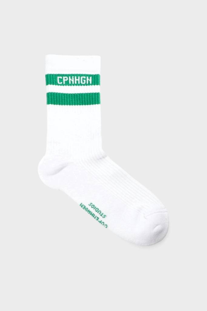 Studio Copenhagen CPH SOCKS 3 cotton blend white/green Flash Sale