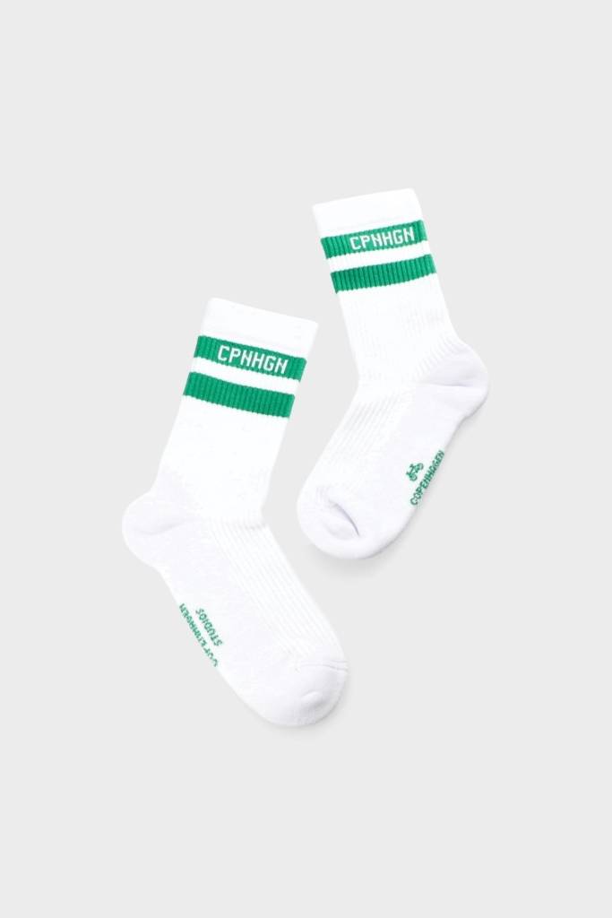 Studio Copenhagen CPH SOCKS 3 cotton blend white/green Flash Sale