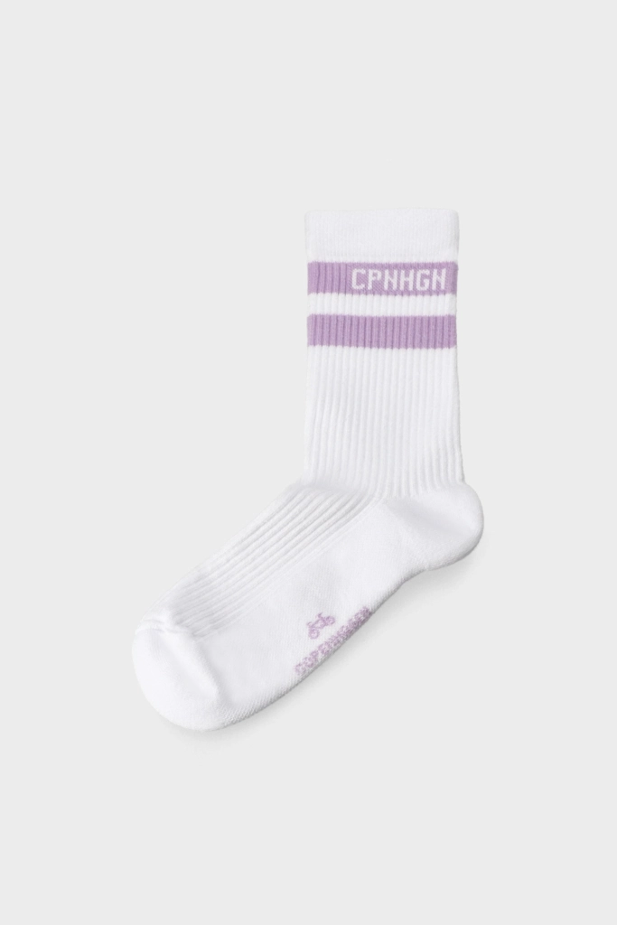 Studio Copenhagen CPH SOCKS 3 cotton blend white/lavender Begrenztes Angebot