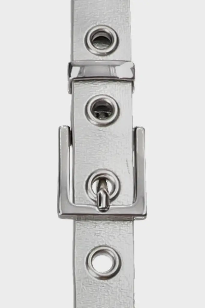 Studio Copenhagen CPH BELT 1 leather silver Online Shopping