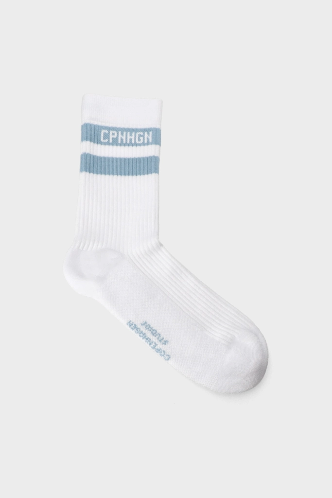 Studio Copenhagen CPH SOCKS 3 cotton blend white/light blue Weihnachtsangebot