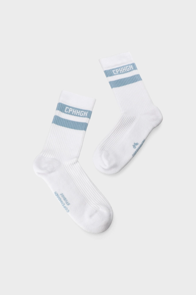 Studio Copenhagen CPH SOCKS 3 cotton blend white/light blue Weihnachtsangebot