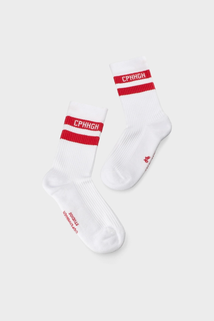 Studio Copenhagen CPH SOCKS 3 cotton blend white/red Muttertagsangebot