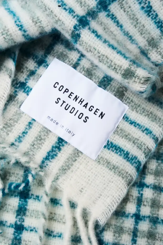 Studio Copenhagen CPH SHAWL 10 wool mix turquoise Top Angebot
