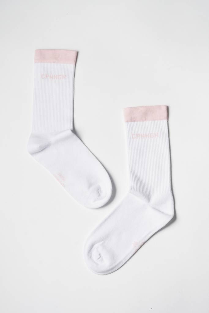 Studio Copenhagen CPH SOCKS 2 cotton blend white/light rose Neueste Mode