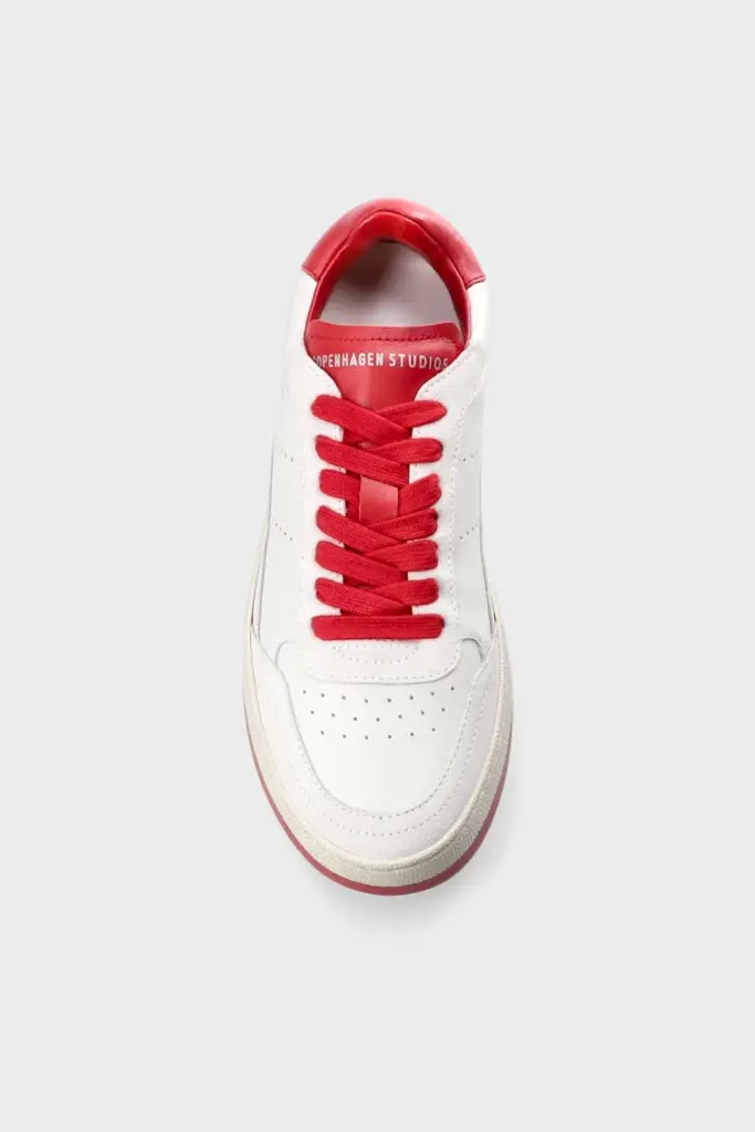 Studio Copenhagen CPH27M leather mix white/red Preisnachlass
