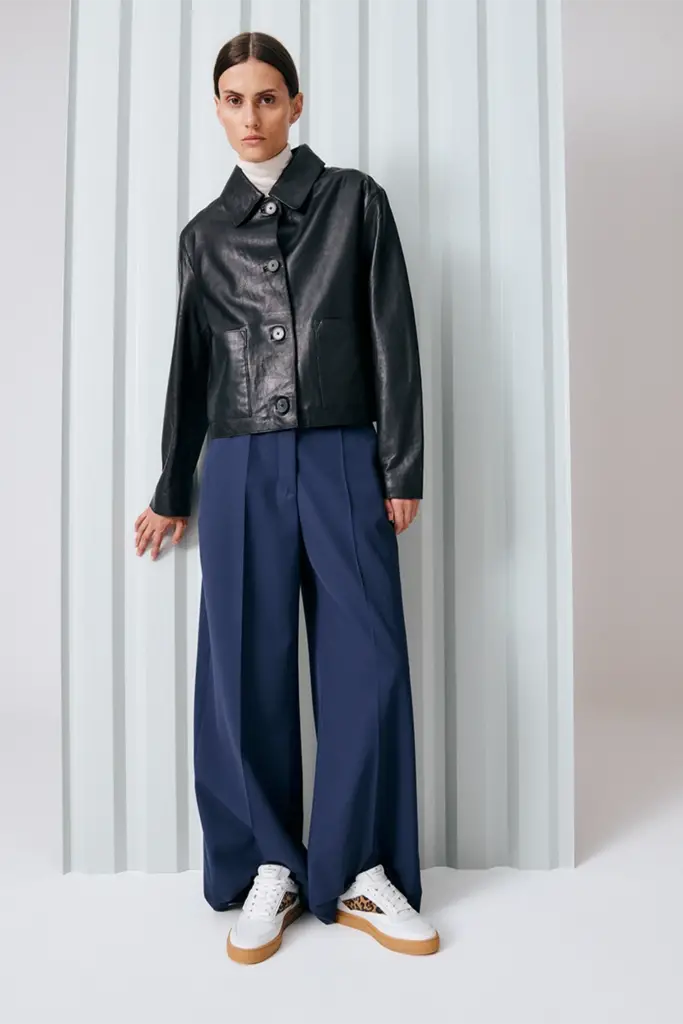 Studio Copenhagen CPH90 leather mix white/leo Letzter Tag