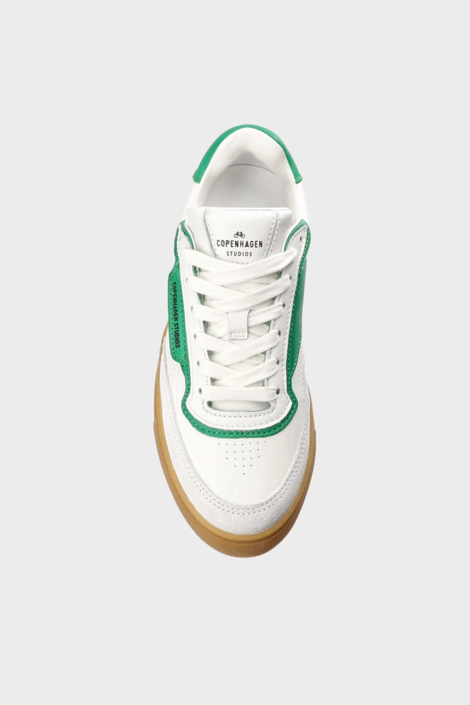 Studio Copenhagen CPH90 leather mix white/green/caramel Exklusive Angebote