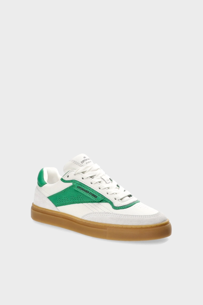Studio Copenhagen CPH90 leather mix white/green/caramel Exklusive Angebote