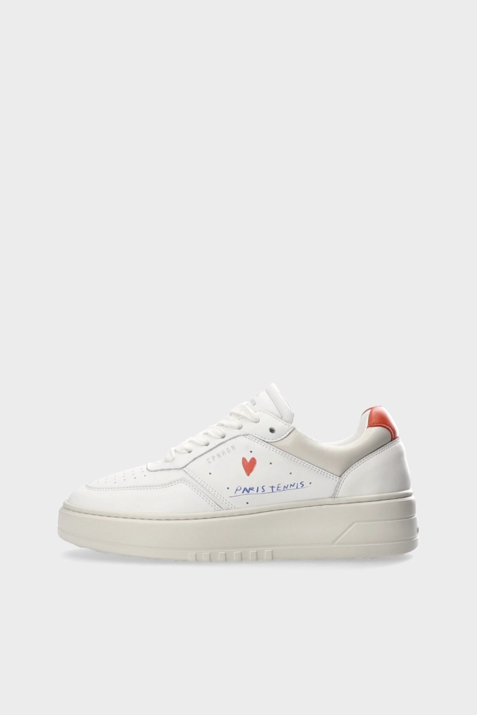 Studio Copenhagen CPH PARIS leather white/orange Große Rabatte