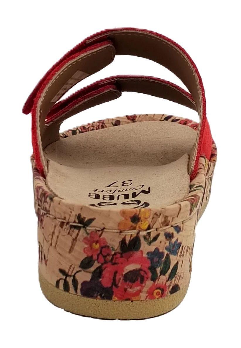 MUBB Mia Pantoletten Klettverschluss Leder für Damen Rabatte dieses Monats