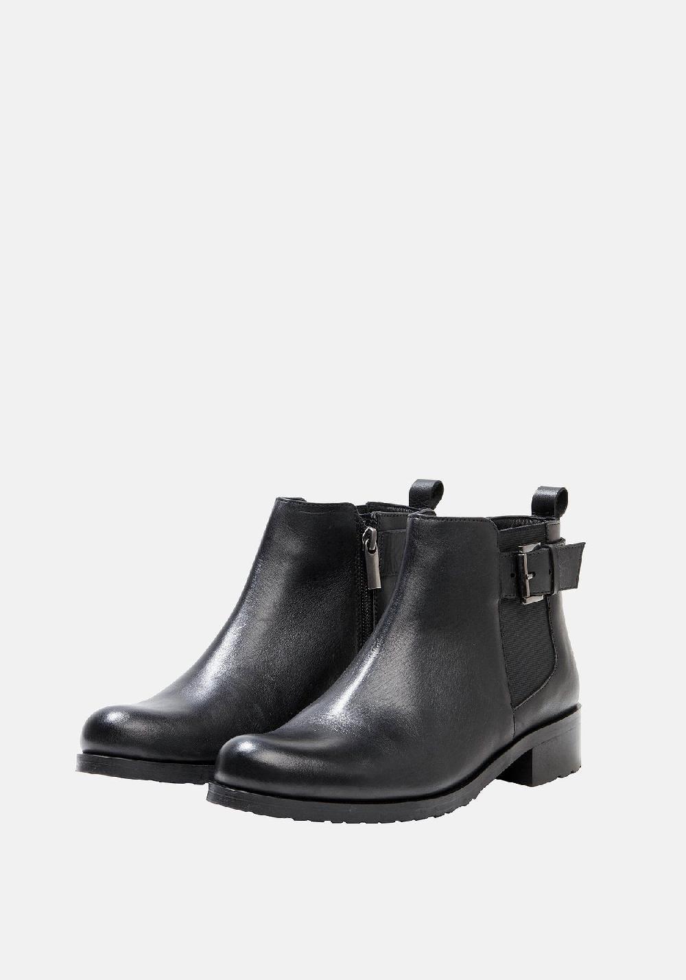 sheego Stiefelette mit Band und Schnalle am Schaft Fabrikpreis