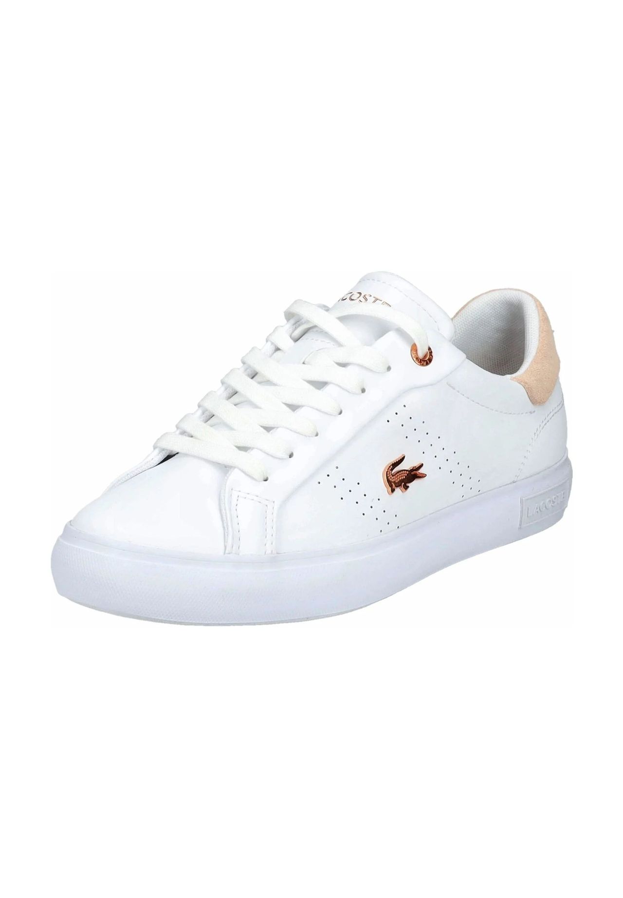 LACOSTE Sneaker Leder Logo-Emblem für Damen Letzter Tag