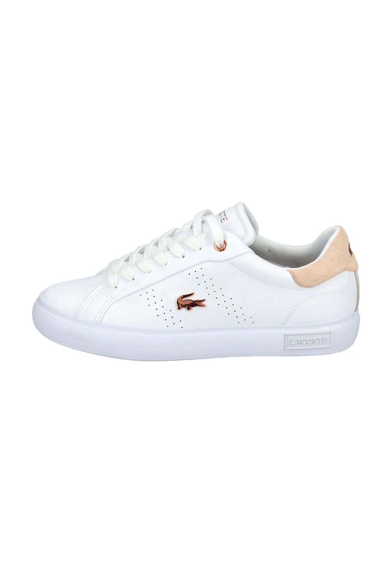 LACOSTE Sneaker Leder Logo-Emblem für Damen Letzter Tag