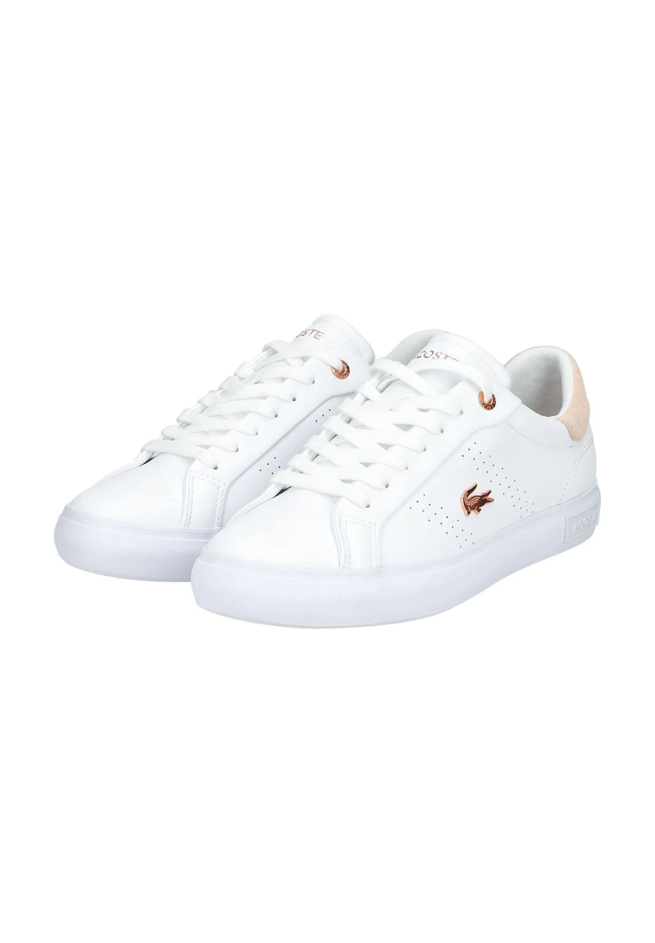 LACOSTE Sneaker Leder Logo-Emblem für Damen Letzter Tag
