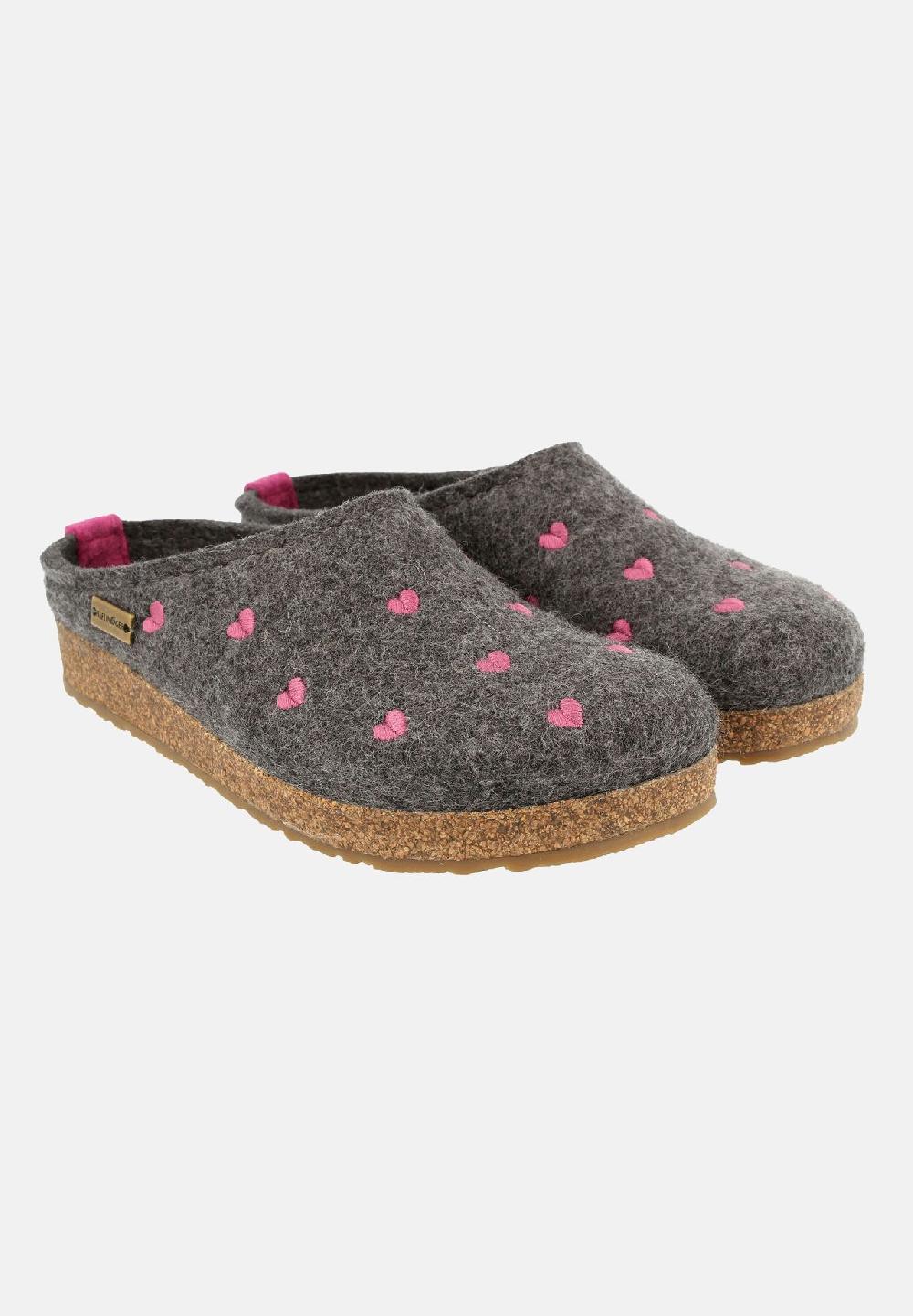 HAFLINGER Clogs Grizzly Cuoricini zollfrei