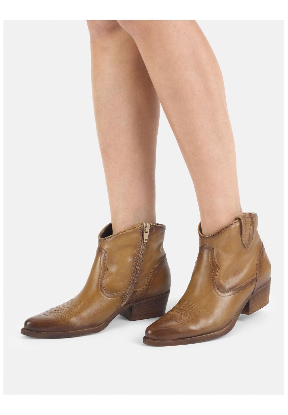 Felmini Leder Stiefelette 50% Rabatt für begrenzte Zeit
