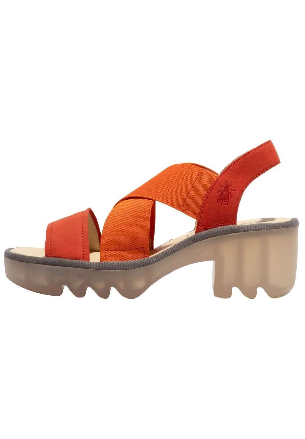 Fly London Leder/Textil Sandalen Super Sparpreis