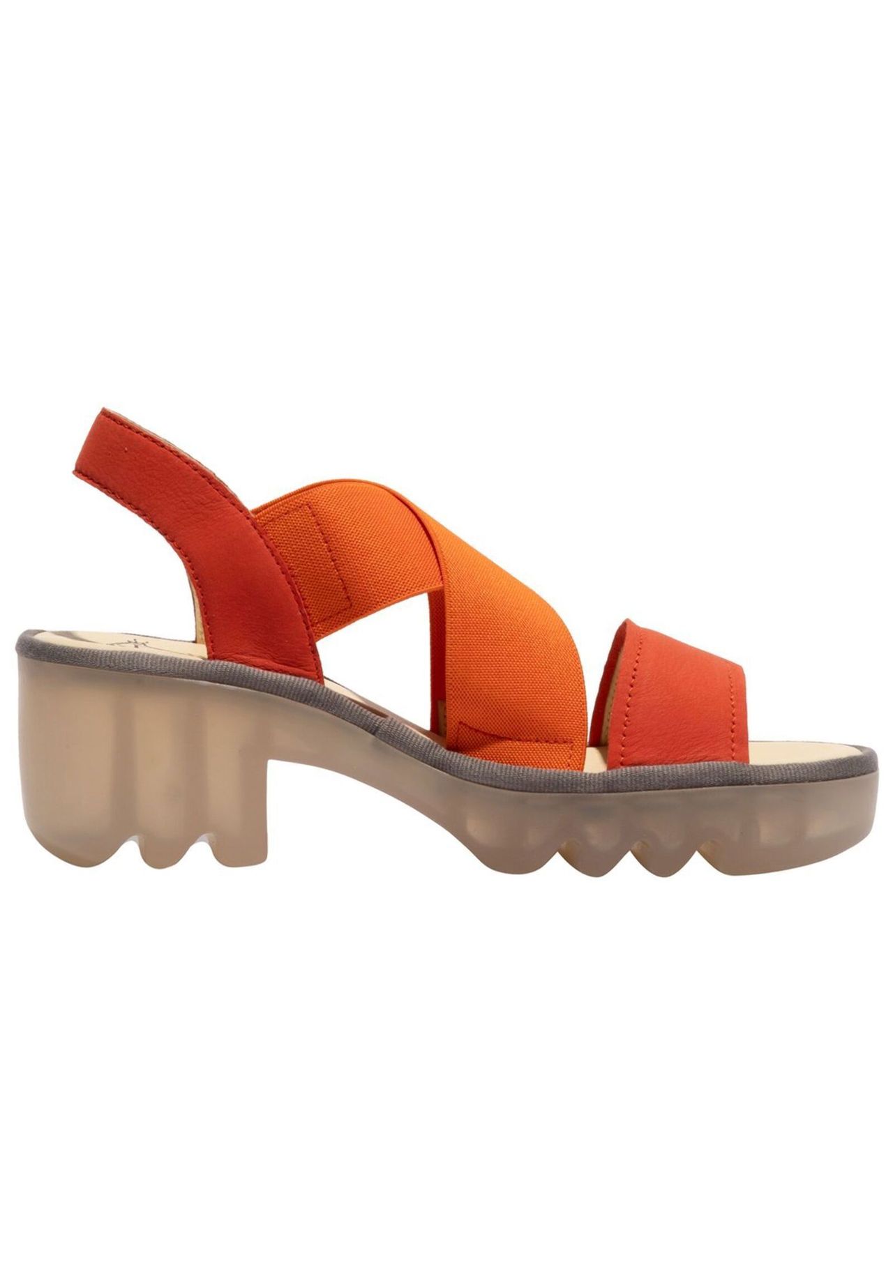 Fly London Leder/Textil Sandalen Super Sparpreis