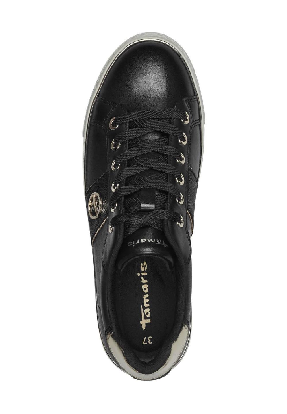 Tamaris Sneaker Emblem Leder für Damen Fabrikladen