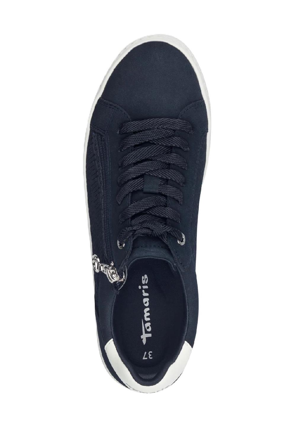 Tamaris Sneaker Lederoptik Reißverschluss für Damen 50% Rabatt für begrenzte Zeit