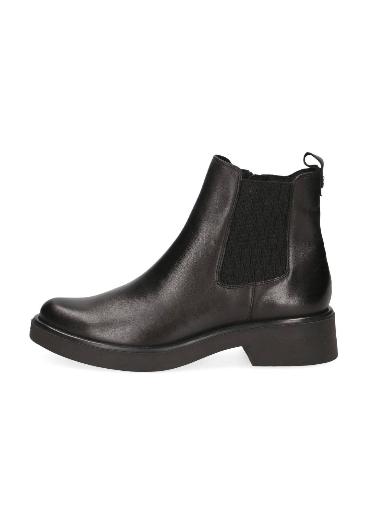 Caprice Chelsea Boots Leder Blockabsatz für Damen Clearance-Verkauf
