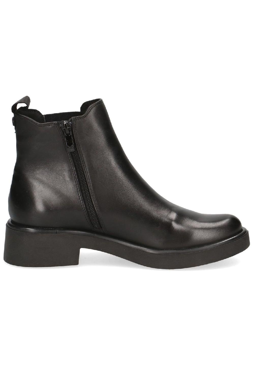 Caprice Chelsea Boots Leder Blockabsatz für Damen Clearance-Verkauf
