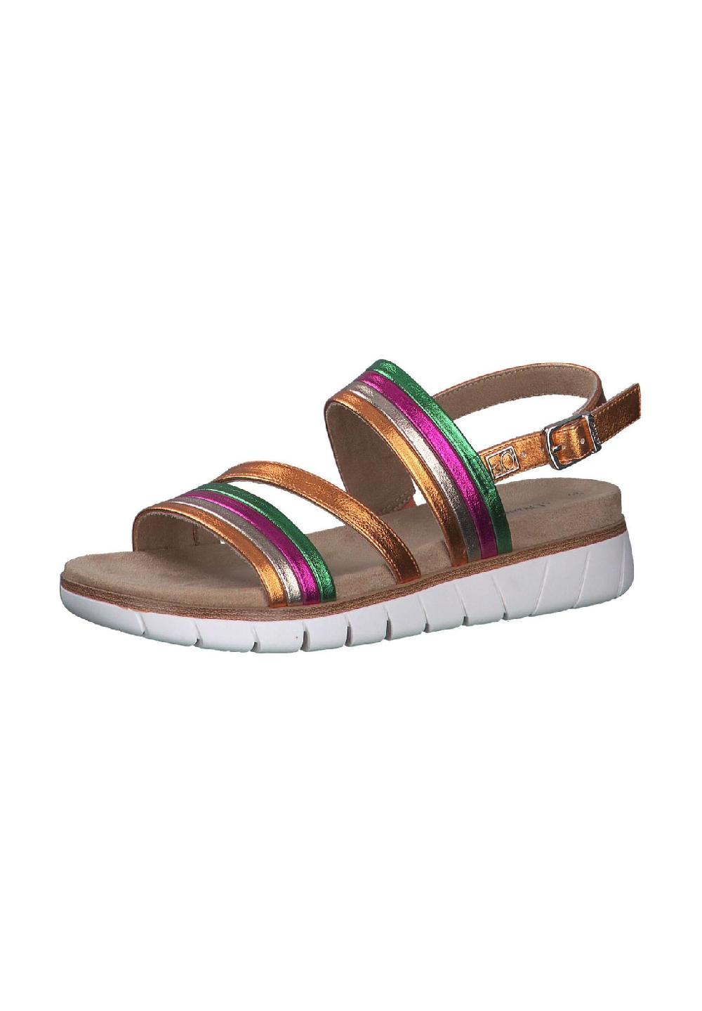 s.Oliver Lederimitat Sandalen Osterangebot