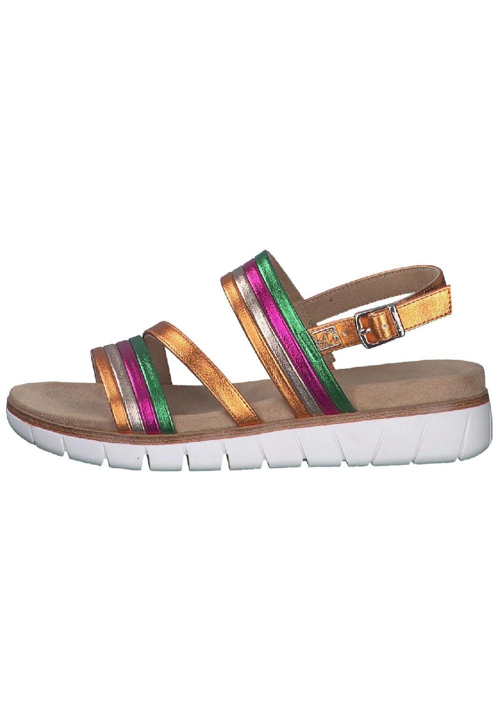 s.Oliver Lederimitat Sandalen Osterangebot