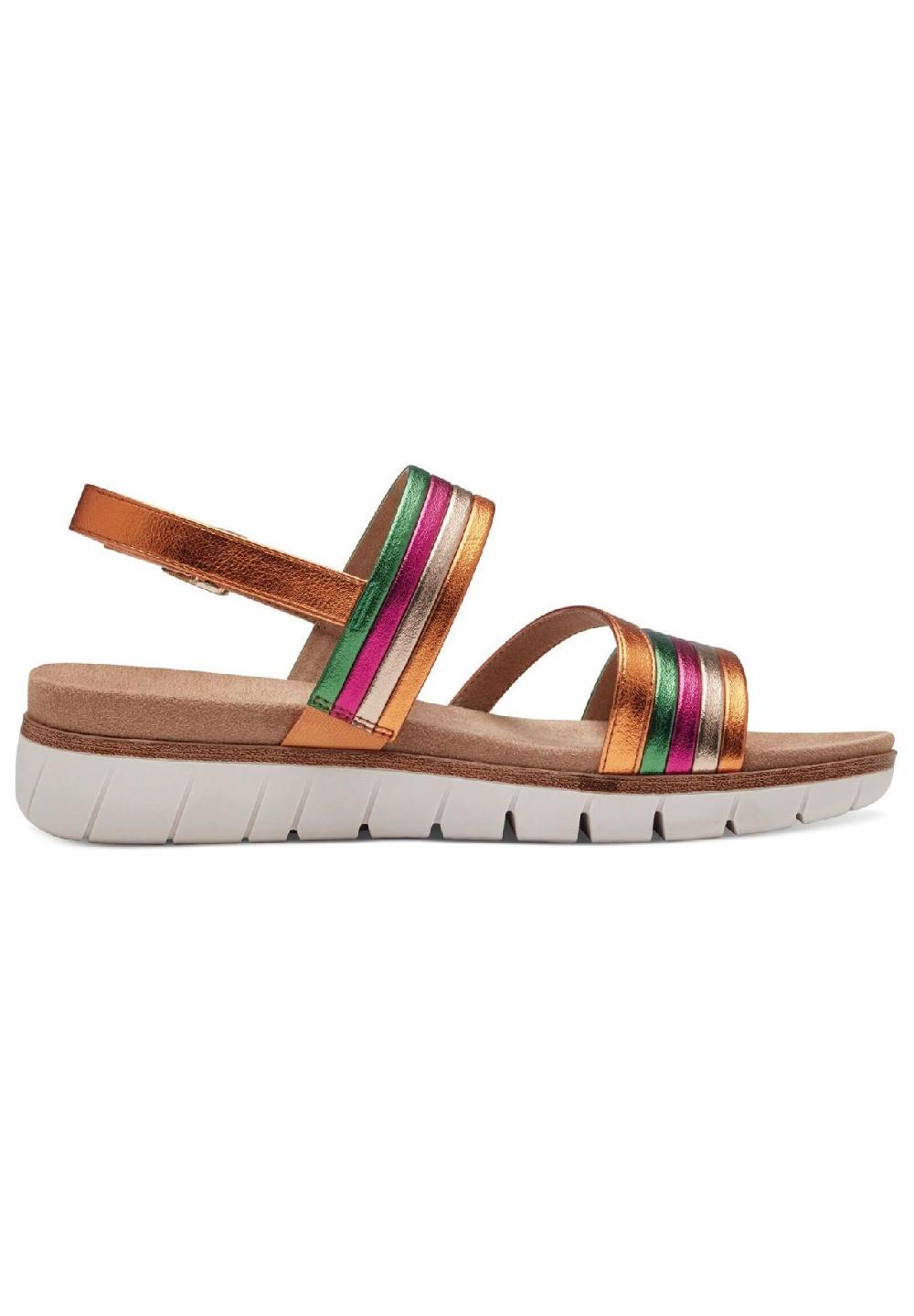 s.Oliver Lederimitat Sandalen Osterangebot